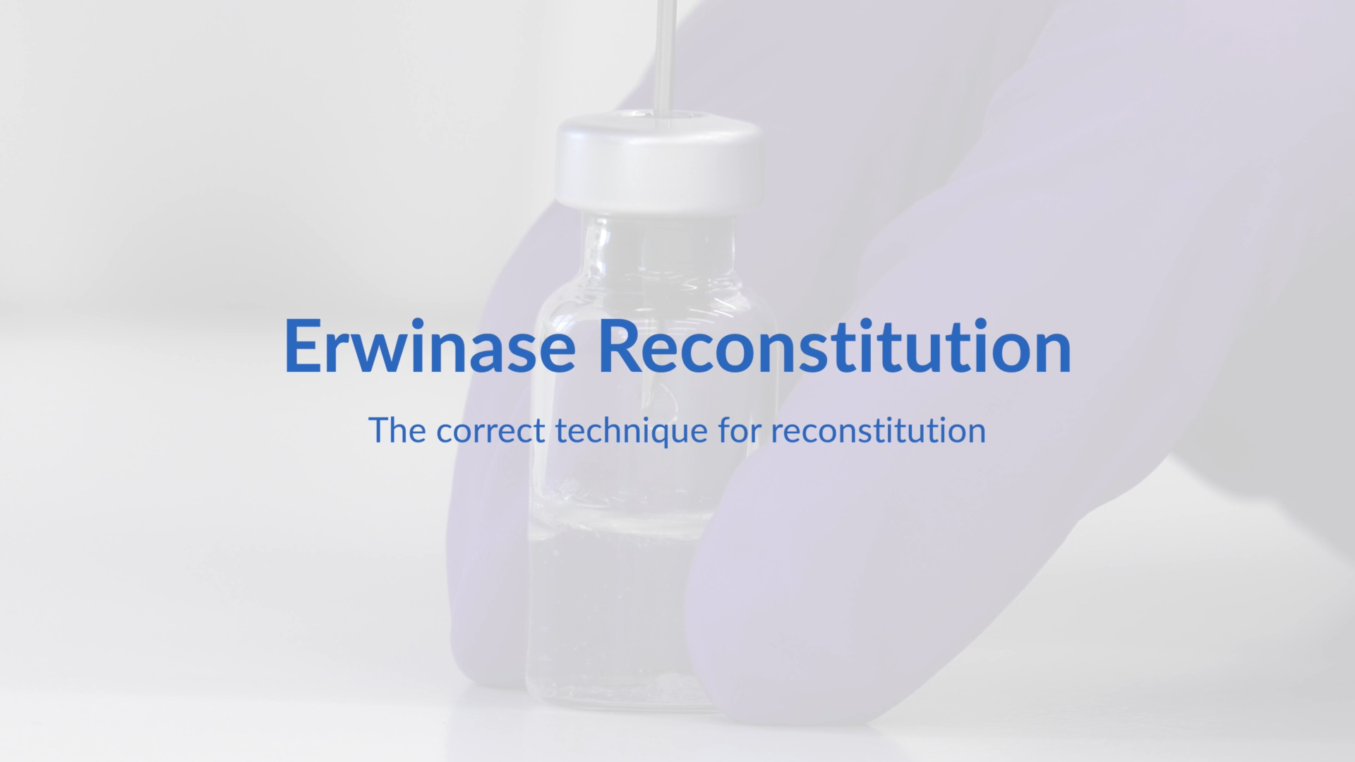 Erwinase Reconstitution Video